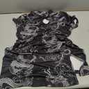 SOLY HUX Women's Chinese Cheongsam Short Sleeve Dragon Print Dress Mini Bodycon Evening Dresses (Medium)