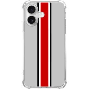 Ohio State Helmet Stripes Phone Case Compatible with iPhone 16 PlusOhio State Helmet Stripes Trendy Cool Teen Silicone Shockproof TPU Bumper Case for iPhone 16 Plus