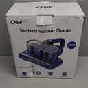 Mattress Vacuum Cleaner, Bed Vacuum Cleaner with 16 Kpa Suction 253.7nm UV-C Light, Ultrasonic & High Heating, 500W Powerful Double-Cup Handheld Vacuums for Bed, Sofa, Couch, Crib, 16.4FT Corded (Blue & Gold)