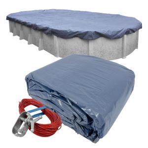 Robelle 10 x 15 ft Value Line Winter Oval Pool Cover for Above Ground Pool