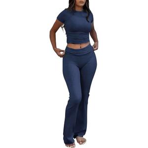 Women's  Lounge Outfits Low Rise Flare Leggings (S)
