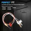 SP21058 Pilot Assembly for Water Heater Parts with Thermopile & Sparker Compatible with Rheem Ruud Richmond Water Heaters, NG with LP Orifice, Aging-Resistant, Replace# SP20824 SP20754 SP21059 SP20800