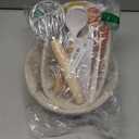 Sourdough Proofing Basket Gift Set, 9" Round and 10" Oval Banneton Bread Baking Supplies, Sourdough Baskets with Bread Lame, Danish Whish, Bowl Scraper, Sourdough Scraper, and Linen Liner (9-Piece Kit)