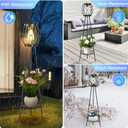 2 Pck Solar Lights Outdoor with Plant Stands, Solar Floor Lamp, Patio Decor for Garden Yard Pathway Driveway Porcha