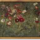 InSimSea Framed Wall Art - Floral Scenic Oil Painting Canvas Prints, Rustic Decor for Bedroom, Bathroom and Office - 8x10in/20x25cm (10L" x 8W")