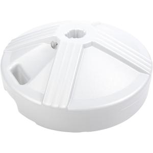 US Weight Durable 50 Pound Umbrella Base Designed to be Used with a Patio Table (White)