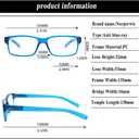NORPERWIS 5 Pair Reading Glasses Quality Lightweight Blue Light Blocking Eyeglasses with Spring Hinge Readers for Women Men (Mix Color-6, 3.50)