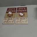 Pack of 2 Wood Plaque Sign