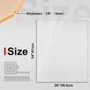 KINLINK 20x24 Plexiglass Sheets 1/8 inch Thick, 3mm Clear Cast Acrylic Sheet, Plastic Board for DIY Project, Craft, Window Glass, Table Top, Picture Frame, Acrylic Sign and Wedding Invitation 4 Pack