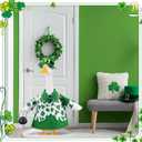 St Patrick's Day Shamrock Goose Outfit Lawn Porch Goose Clothes for 23" St Patricks Day Shamrock Outdoor Patio Yard Lawn Art Decoration (Cute)