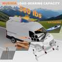 MusixiA 54" Van Ladder Roof Rack - Fit 2015-2025 Ford Transit 150/250/350, Cargo Storage Ladder Rack for Van, 2 Crossbars, Heavy Duty Steel, 500lbs Load Capacity