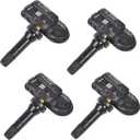 TPMS Sensor Tire Pressure Sensor Replacement Sensors 434MHz Compatible with 2014-2018 Jeep Cherokee Dodge Ram 1500 2500 3500 Replaces 68249197AA 68239720AA 4-Pack