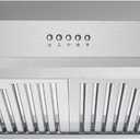 COSMO UC30 29.5 in. Ducted Under Cabinet Range Hood, Kitchen Over Stove Vent, 3-Speed Fan, Permanent Filters, LED Lights in Stainless Steel, 30 inch