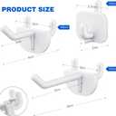 Roowest 84 Pcs Pegboard Hooks Plastic Straight Hook Fits 1/4" Pegboards Accessories Multiple Size Peg Board Hooks for Craft Storage Tool Room Kitchen Garage Organizer Tools Display (White)