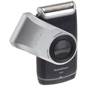 Braun Electric Razor for Men, M90 Mobile Electric Shaver, Precision Trimmer, Washable (1 Piece Set, Silver)