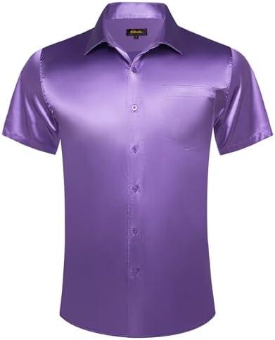 DiBanGu Mens Dress Shirts,Casual Solid Short Sleeve Shirt Regular Fit Summer Button Down Shirts with Pocket, M DiBanGu Mens Dress Shirts,Casual Solid Short Sleeve Shirt Regular Fit Summer Button Down Shirts with Pocket, M