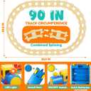 Toddler Boy Girl Toys 1-2-3, Train Set for Toddlers 2-4 with Music & Light, Toys for 1 2 3 Year Old Boy Girl, Counting Matching Sorting Montessori Learning Toy, 1 2 3 Year Old Boy Girl Birthday Gifts
