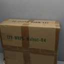 Lerliuo Record Player Stand, Walnut Turntable Stand Holds up to 160 Albums, Mid-Century Vinyl Storage Cabinet Table with Solid Wood Legs, Record Player Holder Dispaly Shelf for Bedroom Living Room