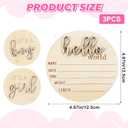 Gender Reveal Wooden Sign Wooden 3D Gender Reveal Signs for Baby Birth Personalized Newborn Announcement Sign for Hospital Wood Newborn Welcome Board Baby Announcement Plaque Decor