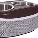 Pontoon Cup Holder,Boat Seat Cup Holder,Double Drink Holder,Pontoon Double Drink Holder Portable Cup Beverage Holders for Pontoon Boat Sofa,RV Couch,Car Back Seat (Brown)