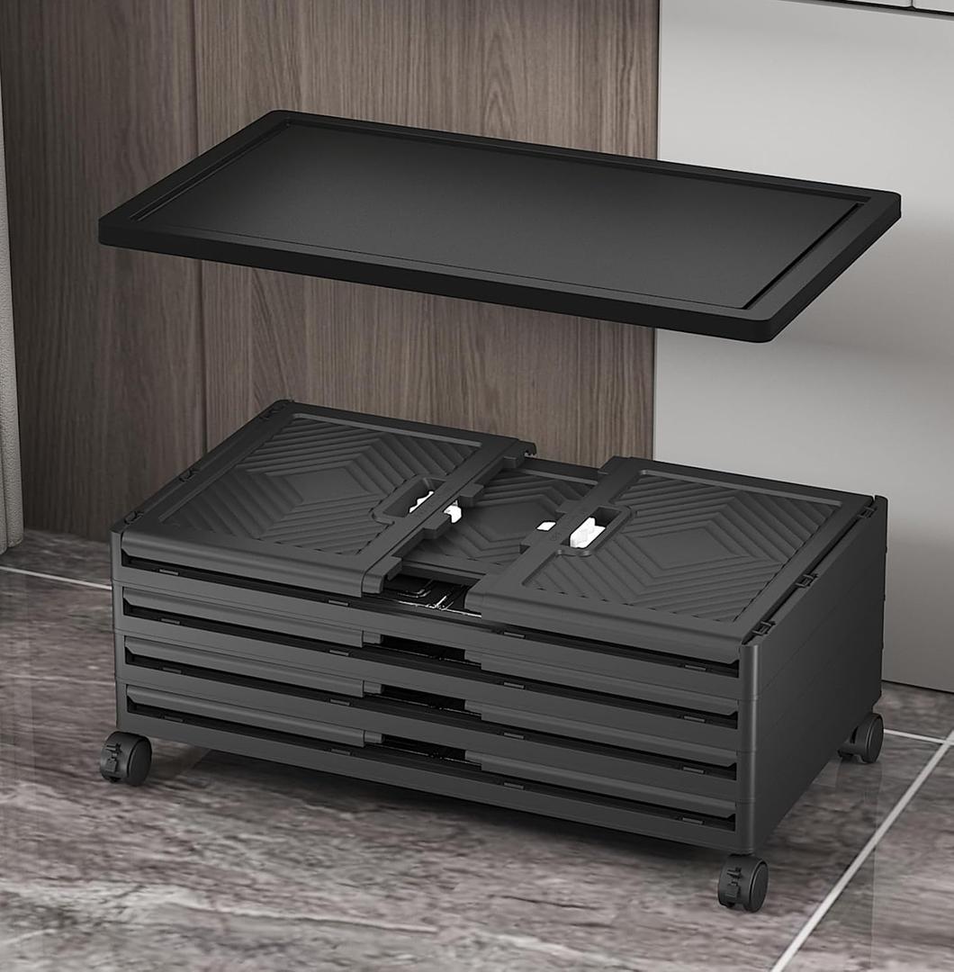 additional Extra Large Lids for UAMFURI 160/165QT storage bins,1-pcs Lids only25.6''W*16.3''D (Black-2pcs, 160QT/168QT)