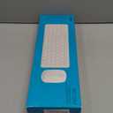 Rapoo 9010M Multi-Device Keyboard and Mouse Combo, 2.4GHz/Bluetooth 5.0/4.0 Wireless Keyboard & Mouse Set for Windows/Mac/Linux/Chrome, Support 4 Devices, Low-Profile Silent Click, Battery Powered (White)