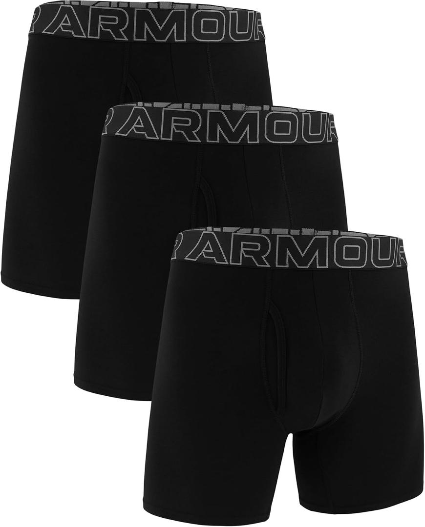 Under Armour Performance Cotton - Solid 6 In 3 Pack, Large