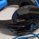 BENGOO G9000 Stereo Gaming Headset for PS4 PC Xbox One PS5 Controller, Noise Cancelling Over Ear Headphones with Mic, LED Light, 7.1 Surround Sound, Soft Memory Earmuffs for Nintendo Xbox Series X|S