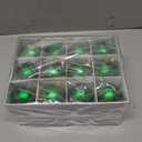 24 Pcs 2.4 Inch Witch Hat Green Christmas Ball Ornaments Xmas Tree Decoration Plastic Shatterproof Christmas Hanging Baubles for Home Indoor Winter Holiday Party Movie Decor