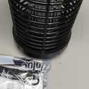 Bug Zapper Outdoor, 2025 Upgraded 3 in 1 Rechargeable Bug Zapper with 5000mAh Battery & LED Night Light, 4000V Cordless Waterproof Mosquito Zapper for Outside,Patio,Backyard,Garden Black