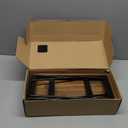 Acacia Wood 2-Tier Wooden Organizer Countertop 15.4” x 6.7” x 14.6”, Two-Tier Bathroom Organizer, Storage Organizer, Wooden Organizer, Countertop Storage Shelf (Walnut with Black Steel)