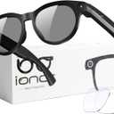 AI Smart Glasses with Camera, 8MP HD Video, Real-Time Translation | Photo Capture,Object Recognition,80min Video Time,Open-Ear Music, Bluetooth Calls, AI Assistant