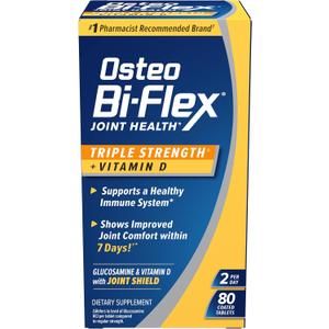 Osteo Bi-Flex Triple Strength(5) with Vitamin D Glucosamine Chondroitin Joint Health Supplement, Coated Tablets, 80 Count
