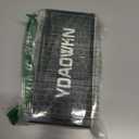 YDAOWKN Retro Square Aviator Sunglasses for Womens Mens Vintage 70s Double Bridge Sun Glasses (Black)