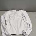 Rapbin Women's Full Zip Workout jackets Runing Slim Fit Athletic Tops With Thumb Holes (X-Large, White)