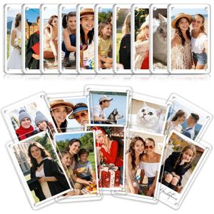 20 Pack Acrylic Fridge Magnetic Frame for Fujifilm Instax Mini,Polaroid Frame for Refrigerator,2.36x3.54 In Mini Picture Frames for School, Office,Locker Decor