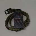 Tuff Pupper Heavy Duty Dog Collar with Handle | Ballistic Nylon Heavy Duty Collar | Padded Reflective Dog Collar with Adjustable Stainless Steel Hardware | Convenient Sizing for All Breeds (X-Large (19 - 23" Neck), Olive)