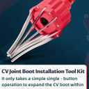 Universal CV Boot Clamp Kit with Expander Tool – CV Axle & Tie Rod Boot Clamps, Compatible with Most Cars, Trucks & ATVs (CV004-3)