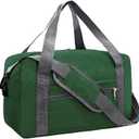 15 Inch Small Carry On Bags for Airplanes Spirit Airlines Personal Item Bag Underseat Foldable Travel Duffle Gym Bags for Women Men(20L,Green)