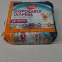 Simple Solution Disposable Dog Diapers, Female Dog Diapers, Puppy Potty Training, Incontinence and Heat Cycle Protection, Large Diapers for Dogs, 18-27 Inch Waist, 30 Count
