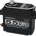 55kg Brushless RC Servo All Metal IP67 Waterproof High Torque Fast Digital Steering Motor