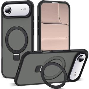 TORRAS Magnetic Slim Fit for iPhone Air Case 6.5 inch, UltraThin, Compatible with MagSafe, Lightweight Matte AntiScratch Hard PC Cover Phone Case for iPhone 17 Air 2025 OriginFit, Black