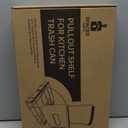 Spaces Tools Pull Out Trash Can Under Cabinet Shelf - Under Sink Trash Can Pull Out Slider for 30–40 Quart Cans Up to 125 lb - Cabinet Trash Can Pull Out Kit w/ Garbage Bag Holder - (Can Not Included)