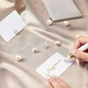 UNIQOOO 24Pcs Decorative Gold Shell Place Card Holders Bulk, Scallop Name Card Stands Set, for Beach Wedding Decor Coastal Favors, Table Setting, Business Card, Name Tag, Party Food Labels