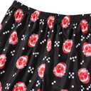 YIJIU Women's Short Sleeve Tops and Capri Pants Cute Cartoon Print Pajama Sets (S)