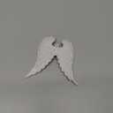1Pc Christmas Ornaments Angel Wings White Angel Wings Ornament Xmas Party Plastic for Home Decor