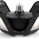 LED Garage Lights with Motion Sensor - 12000 Lumen 6500K Daylight 120W, Four Leaf Garage Organization Ceiling Lighting