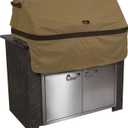 Classic Accessories Hickory Water-Resistant 37 Inch Built-In BBQ Grill Top Cover, Grill Cover, Grill Cover for Outdoor Grill, BBQ Cover (Hickory/Antique Oak/Mahogany)