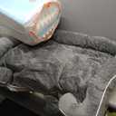 EHEYCIGA Orthopedic Dog Beds for Extra Large Dogs 44x32Inch, Waterproof Memory Foam XL Pet Bed with Sides, Non-Slip and Egg-Crate Foam Big Dog Couch Bed with Washable Removable Cover, Grey