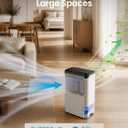 Dehumidifiers for Home, 2.5L Tank, 35dB Quiet, Continuous Draining Hose